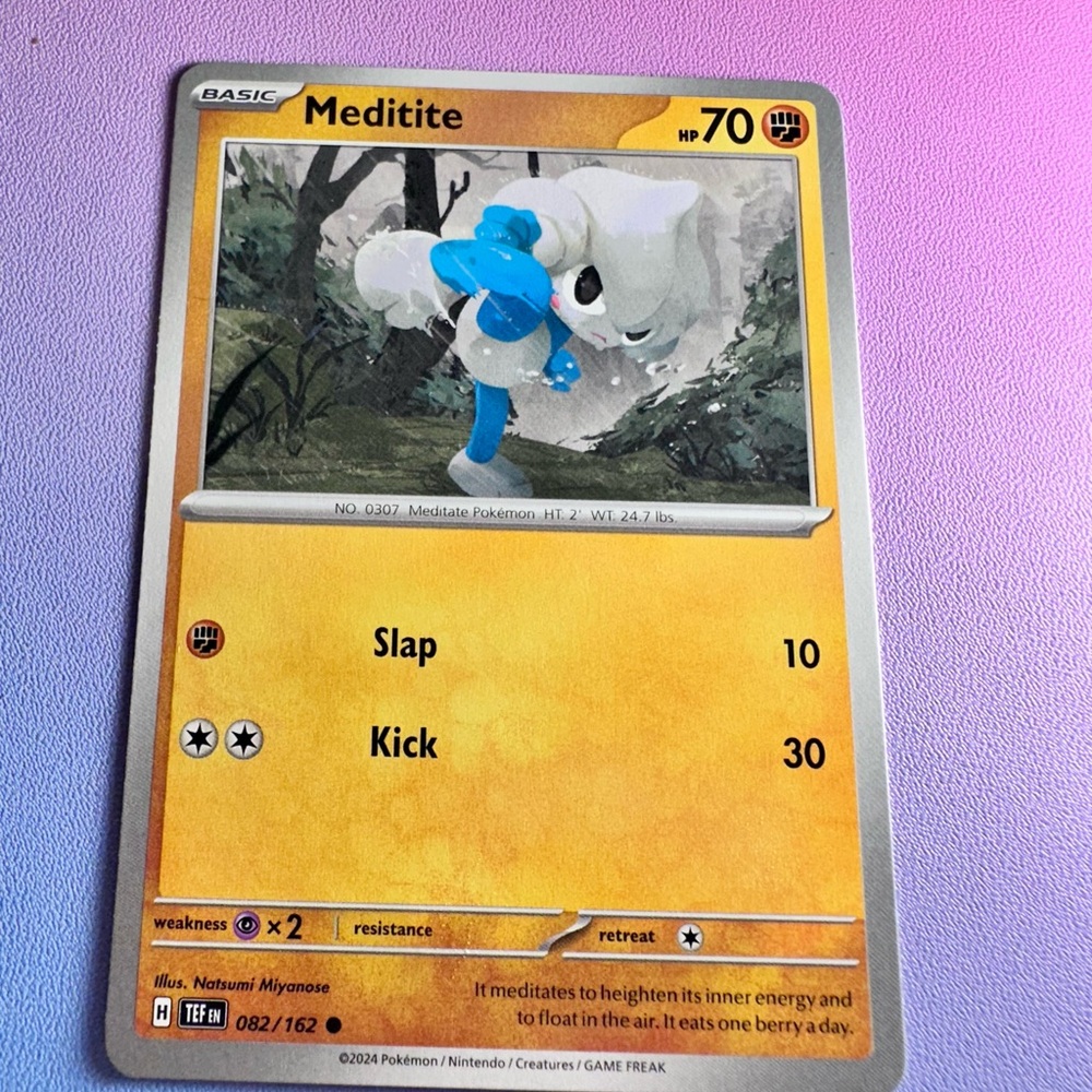 meditite - 082/162 (common) — pokemon: temporal forces
